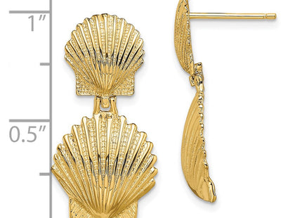 14k Yellow Gold Earrings Style TE813 - Classique Jewelry Inc.