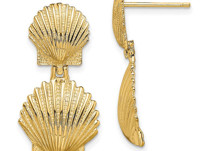 14k Yellow Gold Earrings Style TE813 - Classique Jewelry Inc.