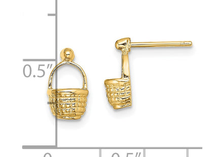 14k Yellow Gold Earrings Style TE817 - Classique Jewelry Inc.
