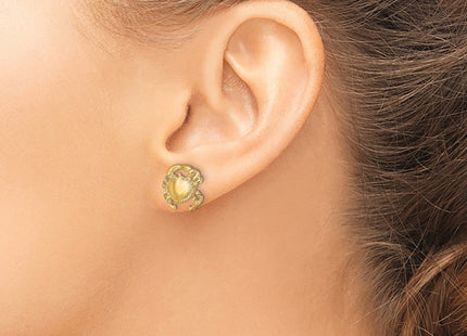 14k Yellow Gold Earrings Style TE821 - Classique Jewelry Inc.