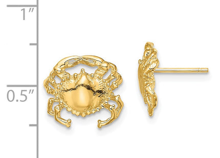 14k Yellow Gold Earrings Style TE821 - Classique Jewelry Inc.