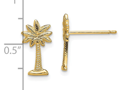 14k Yellow Gold Earrings Style TE823 - Classique Jewelry Inc.