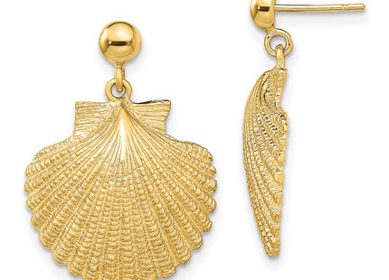 14k Yellow Gold Earrings Style TE829 - Classique Jewelry Inc.