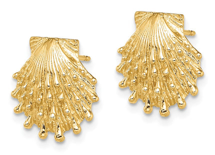 14K gold paw earrings, alternate view
