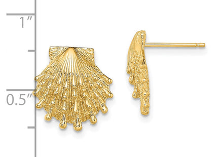 14K gold paw earrings, further view