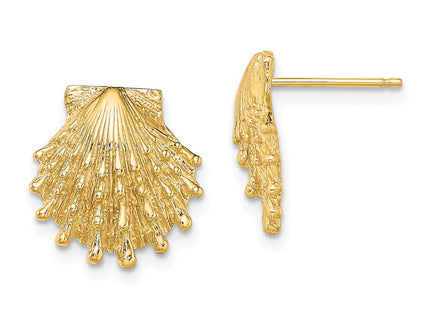 14K gold paw earrings