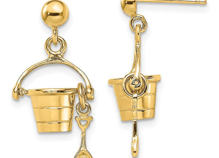 14k Yellow Gold Earrings Style TE832 - Classique Jewelry Inc.