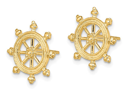 14k Yellow Gold Earrings Style TE833 - Classique Jewelry Inc.