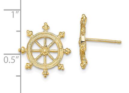 14k Yellow Gold Earrings Style TE833 - Classique Jewelry Inc.