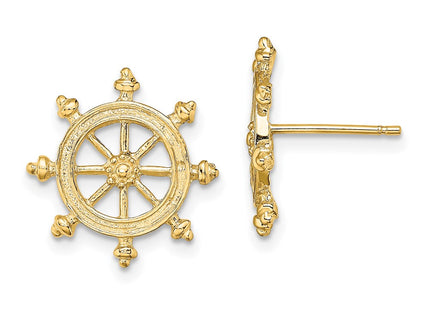 14k Yellow Gold Earrings Style TE833 - Classique Jewelry Inc.