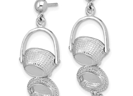 14k White Gold Earrings Style TE835W - Classique Jewelry Inc.