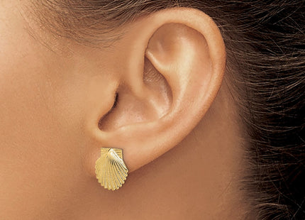 14k Yellow Gold Earrings Style TE839 - Classique Jewelry Inc.