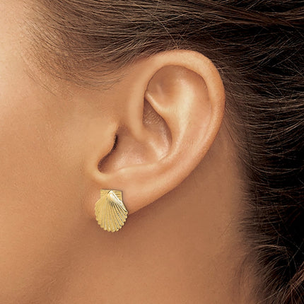 14k Yellow Gold Earrings Style TE839 - Classique Jewelry Inc.