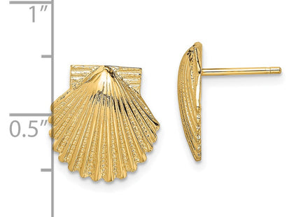 14k Yellow Gold Earrings Style TE839 - Classique Jewelry Inc.