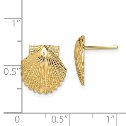 14k Yellow Gold Earrings Style TE839 - Classique Jewelry Inc.