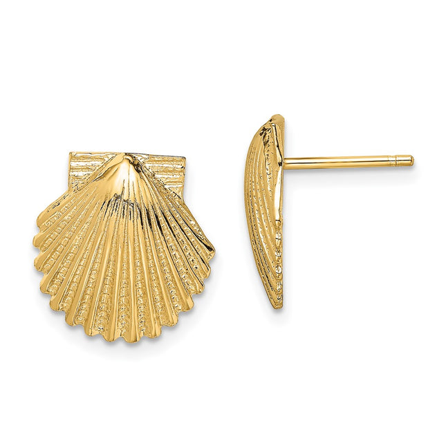 14k Yellow Gold Earrings Style TE839 - Classique Jewelry Inc.
