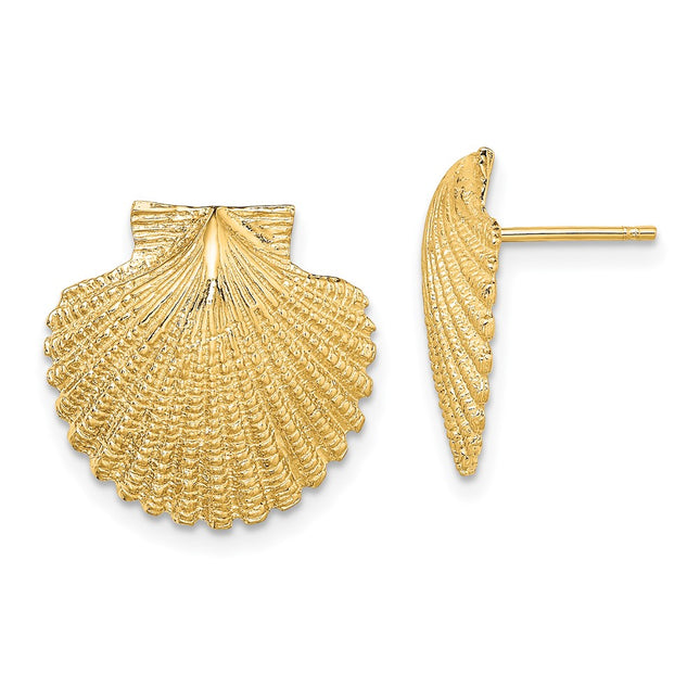 14k Yellow Gold Earrings Style TE840 - Classique Jewelry Inc.