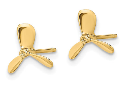14k Yellow Gold Earrings Style TE843 - Classique Jewelry Inc.