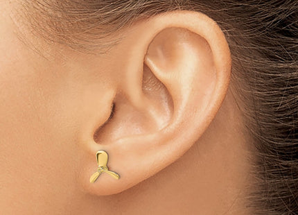 14k Yellow Gold Earrings Style TE843 - Classique Jewelry Inc.