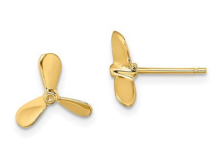 14k Yellow Gold Earrings Style TE843 - Classique Jewelry Inc.