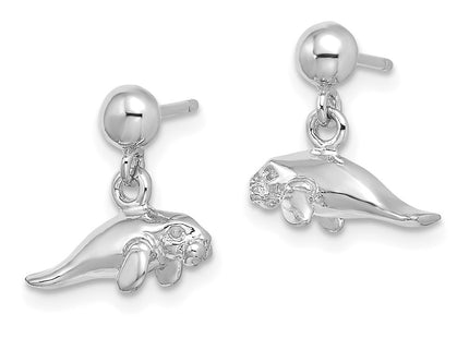 14k White Gold Earrings Style TE845W - Classique Jewelry Inc.