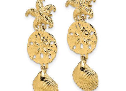14k Yellow Gold Earrings Style TE847 - Classique Jewelry Inc.