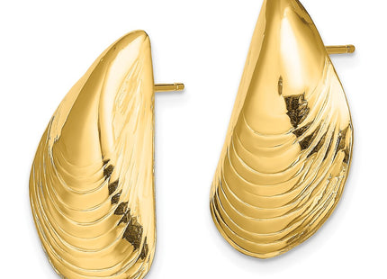 14k Yellow Gold Earrings Style TE852 - Classique Jewelry Inc.