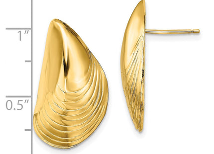 14k Yellow Gold Earrings Style TE852 - Classique Jewelry Inc.
