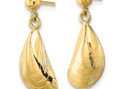 14k Yellow Gold Earrings Style TE853 - Classique Jewelry Inc.