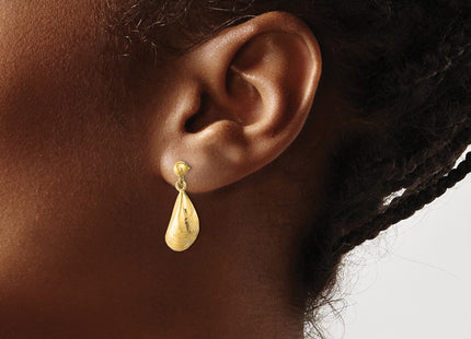 14k Yellow Gold Earrings Style TE853 - Classique Jewelry Inc.
