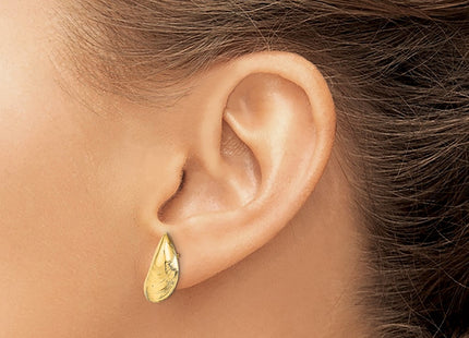 14k Yellow Gold Earrings Style TE854 - Classique Jewelry Inc.