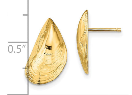 14k Yellow Gold Earrings Style TE854 - Classique Jewelry Inc.