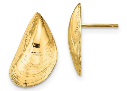 14k Yellow Gold Earrings Style TE854 - Classique Jewelry Inc.