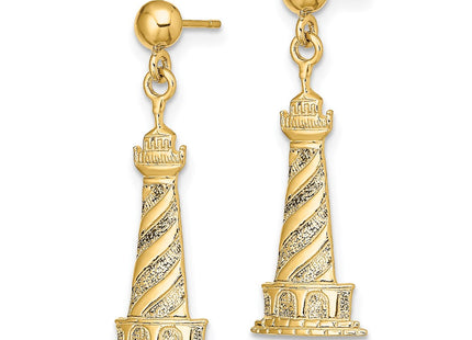 14k Yellow Gold Earrings Style TE855 - Classique Jewelry Inc.