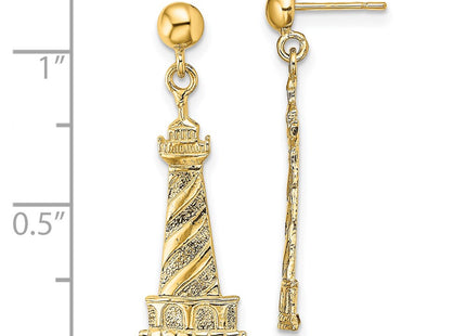 14k Yellow Gold Earrings Style TE855 - Classique Jewelry Inc.