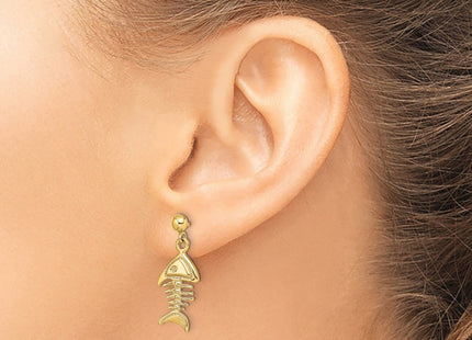 14k Yellow Gold Earrings Style TE856 - Classique Jewelry Inc.