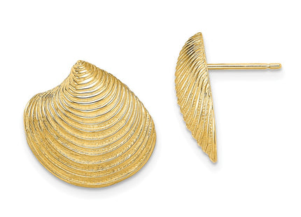 14k Yellow Gold Earrings Style TE859 - Classique Jewelry Inc.