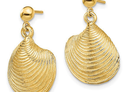 14k Yellow Gold Earrings Style TE860 - Classique Jewelry Inc.