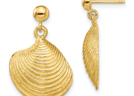 14k Yellow Gold Earrings Style TE860 - Classique Jewelry Inc.