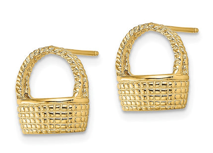14k Yellow Gold Earrings Style TE861 - Classique Jewelry Inc.