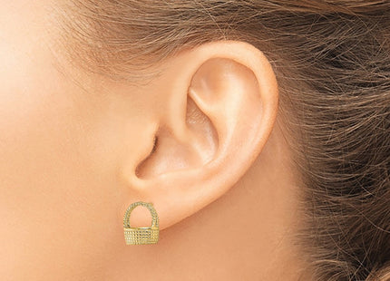 14k Yellow Gold Earrings Style TE861 - Classique Jewelry Inc.