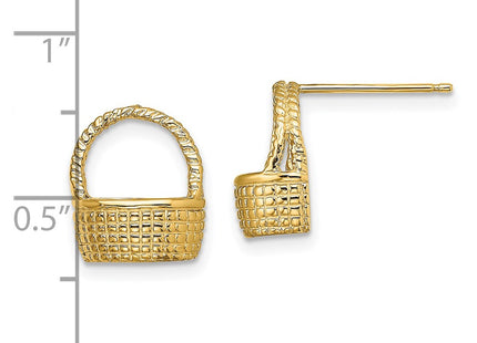 14k Yellow Gold Earrings Style TE861 - Classique Jewelry Inc.