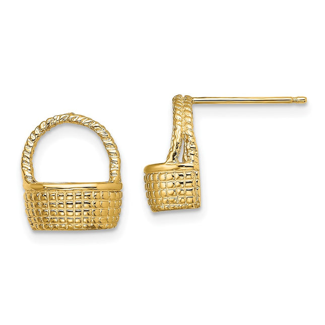 14k Yellow Gold Earrings Style TE861 - Classique Jewelry Inc.