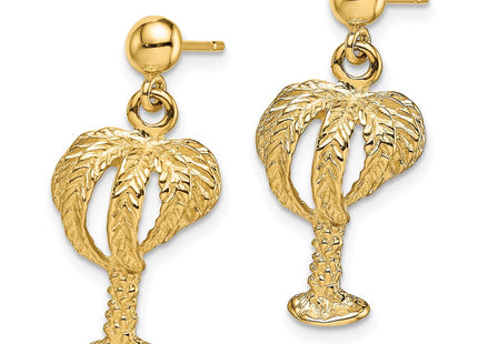 14k Yellow Gold Earrings Style TE864 - Classique Jewelry Inc.