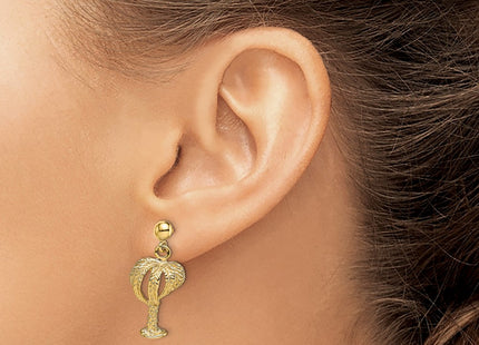14k Yellow Gold Earrings Style TE864 - Classique Jewelry Inc.
