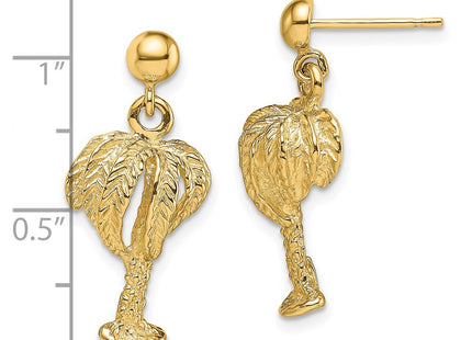 14k Yellow Gold Earrings Style TE864 - Classique Jewelry Inc.