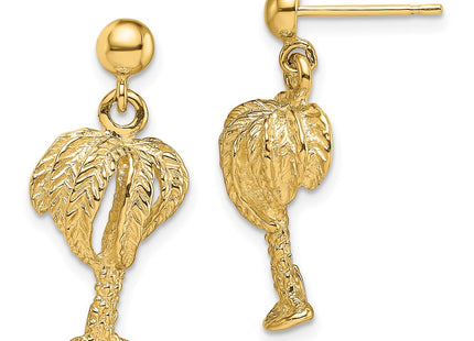 14k Yellow Gold Earrings Style TE864 - Classique Jewelry Inc.