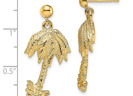 14k Yellow Gold Earrings Style TE865 - Classique Jewelry Inc.