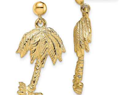 14k Yellow Gold Earrings Style TE865 - Classique Jewelry Inc.