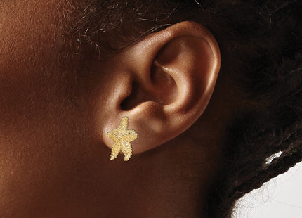 14k Yellow Gold Earrings Style TE868 - Classique Jewelry Inc.